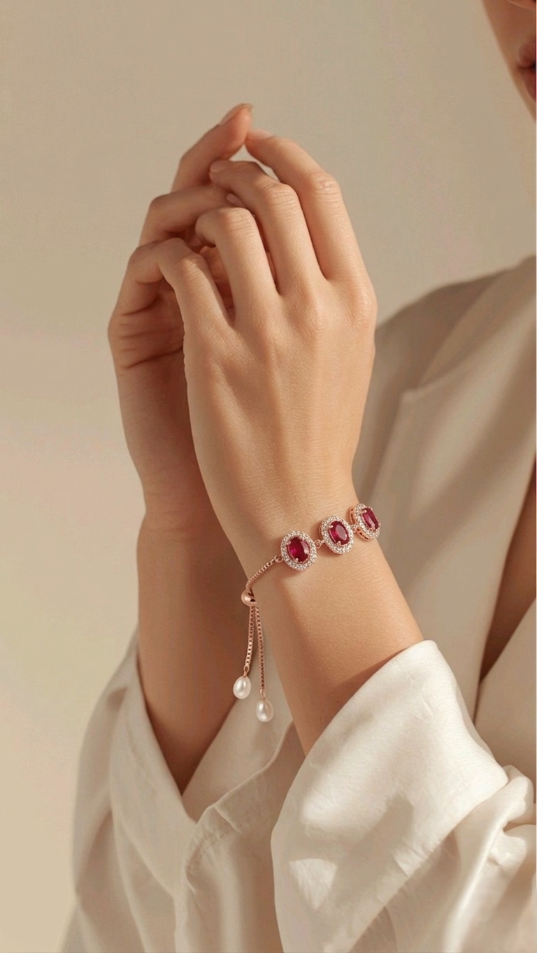 Ruby Wisper Bracelet
