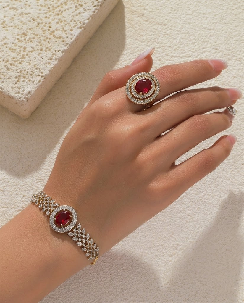 Serenity Spark Bracelet with Ring