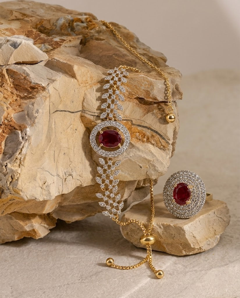 Serenity Spark Bracelet with Ring