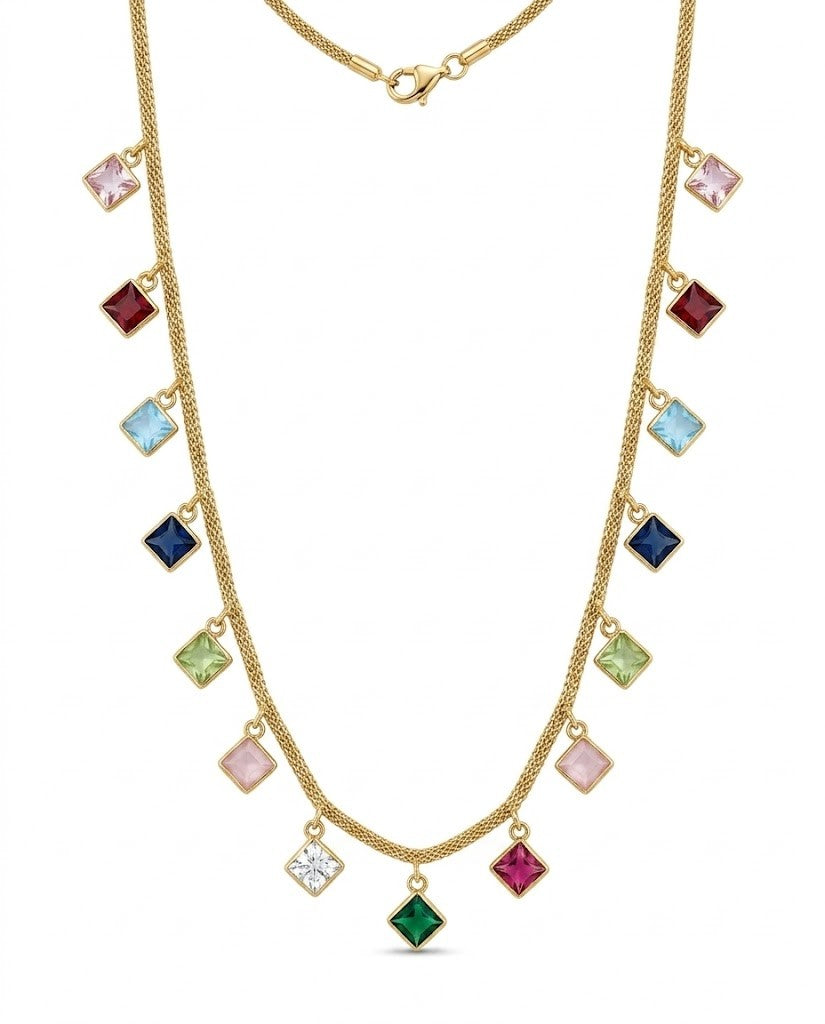 Gem Cascade Necklace