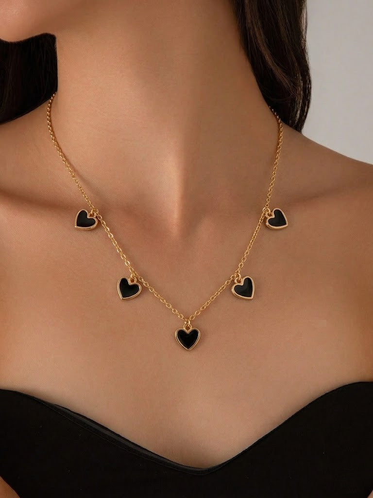 Heart Enamel Necklace