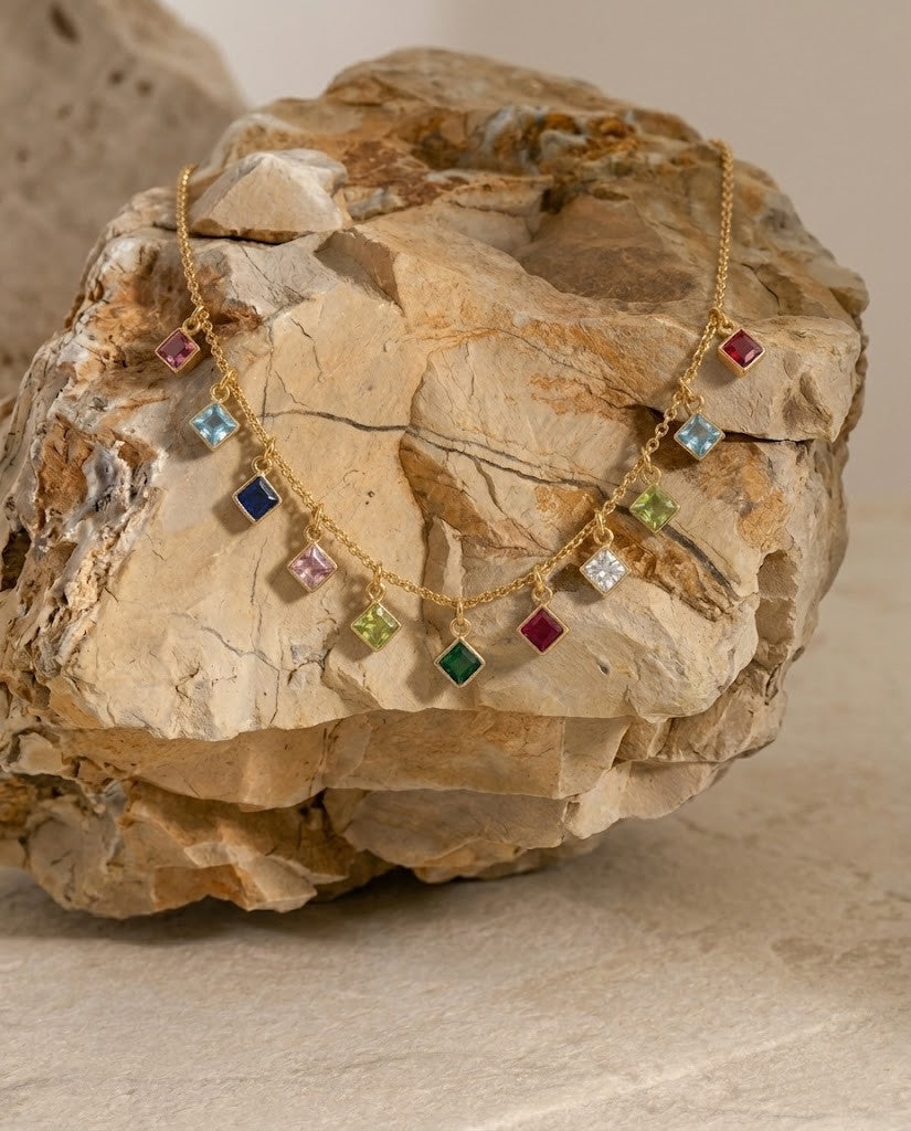 Gem Cascade Necklace