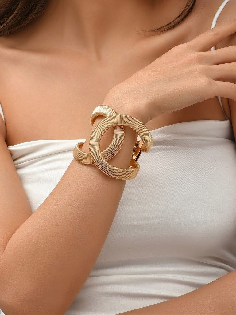 Ribbed Interlock Cuff