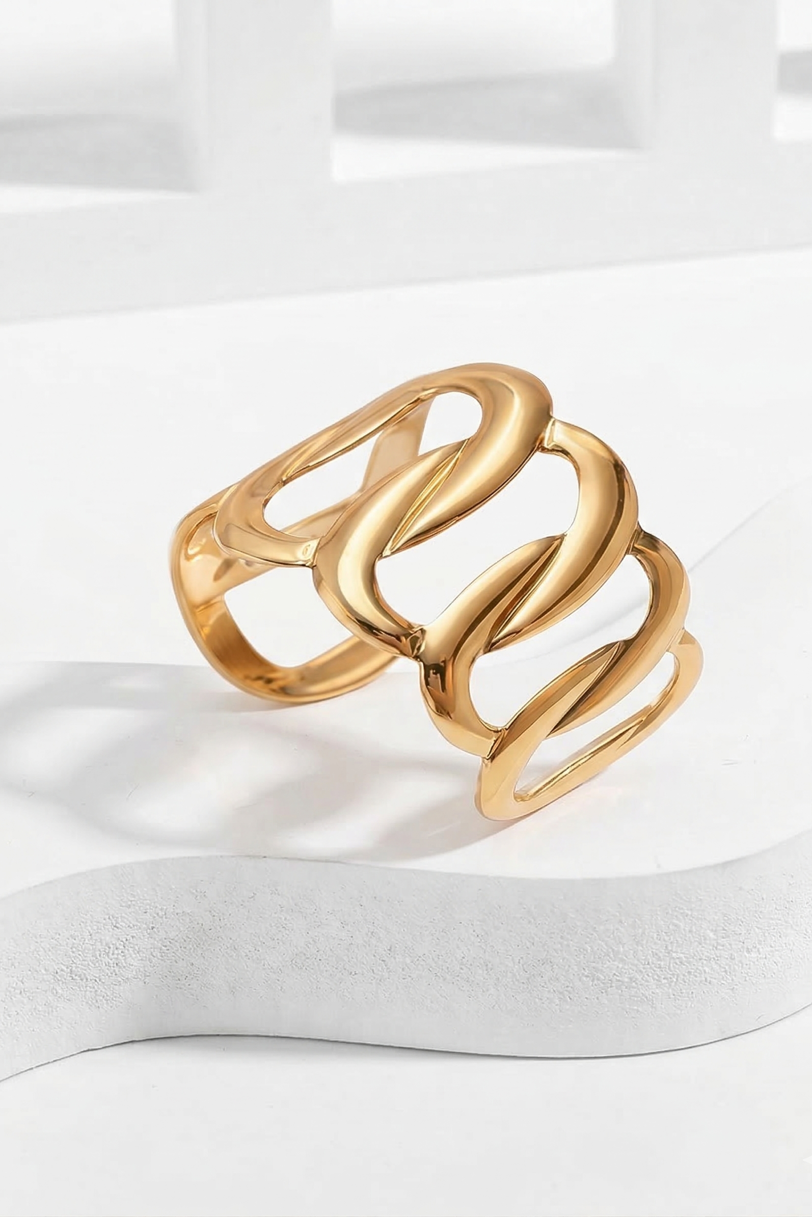 Gilded Infinity Cuff - CHEXE LIFESTYLE PRIVATE LIMITED