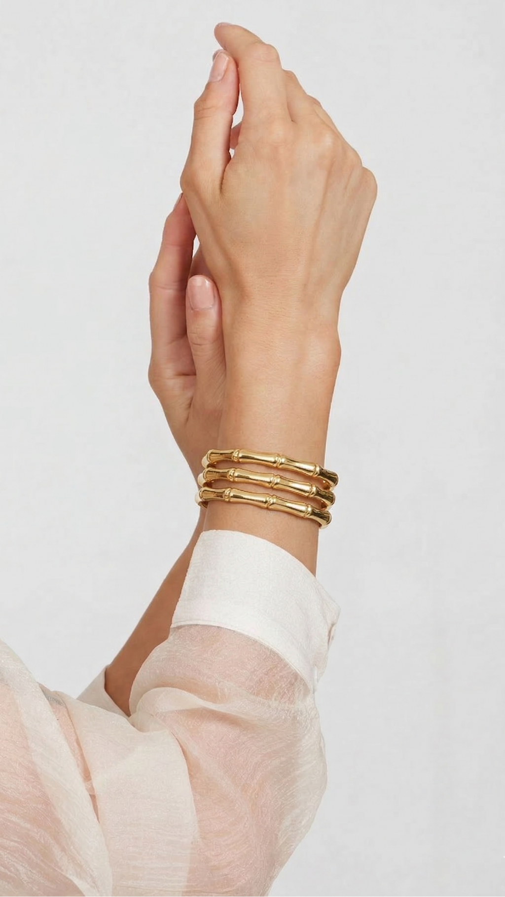 Ribbed Gold Layered Cuff - CHEXE LIFESTYLE PRIVATE LIMITED