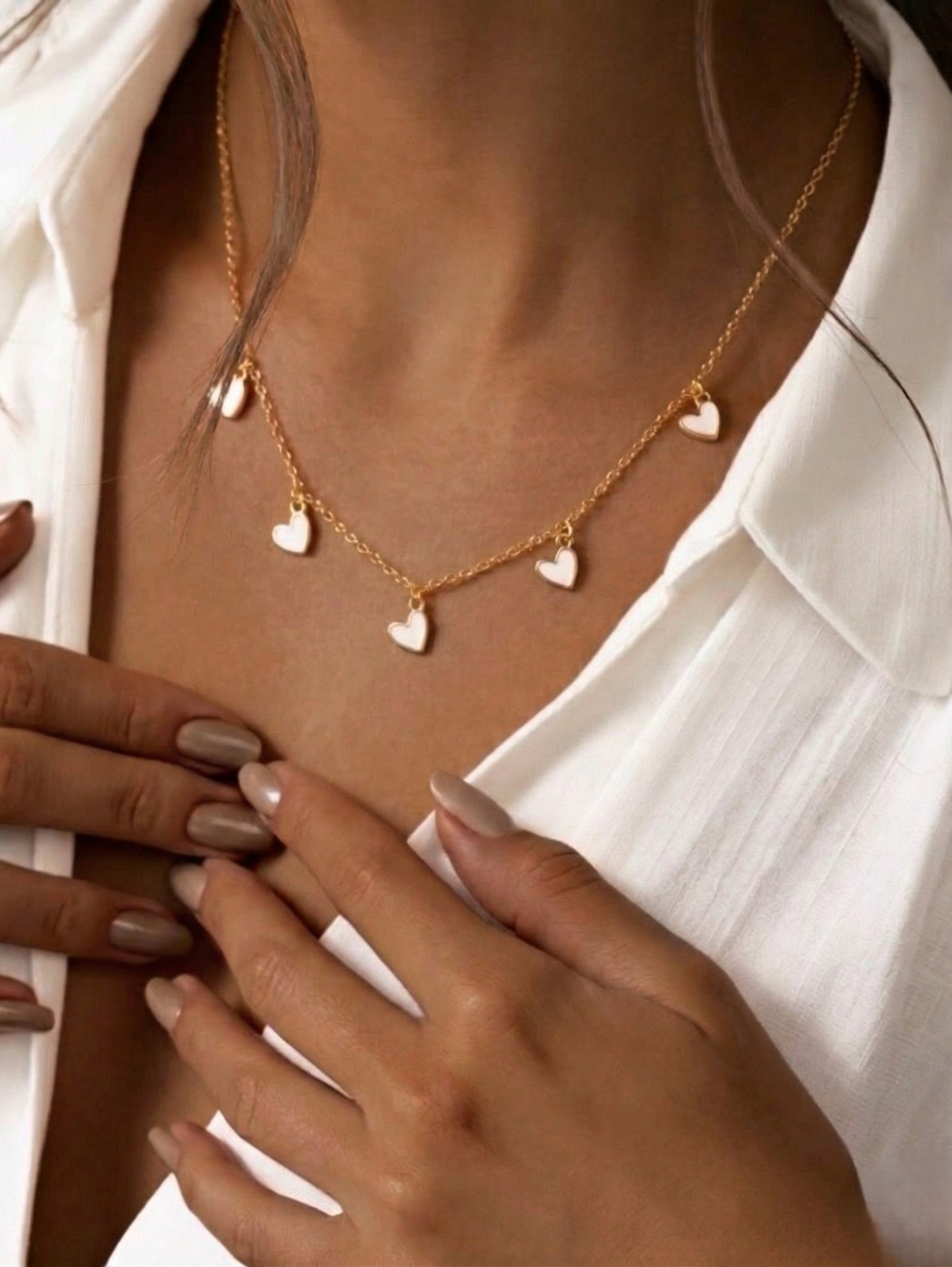 Minimal Heart Charm Necklace