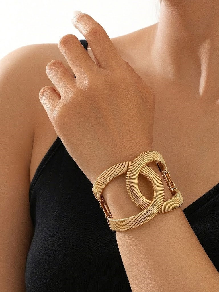 Ribbed Interlock Cuff