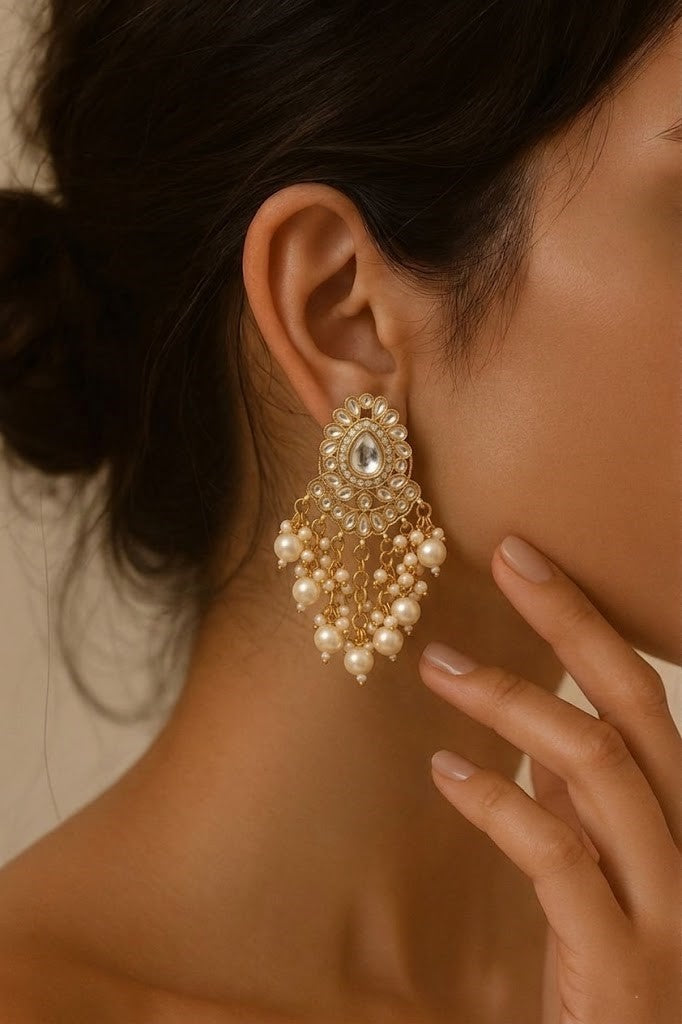 Pearl Aura Drop Earrings