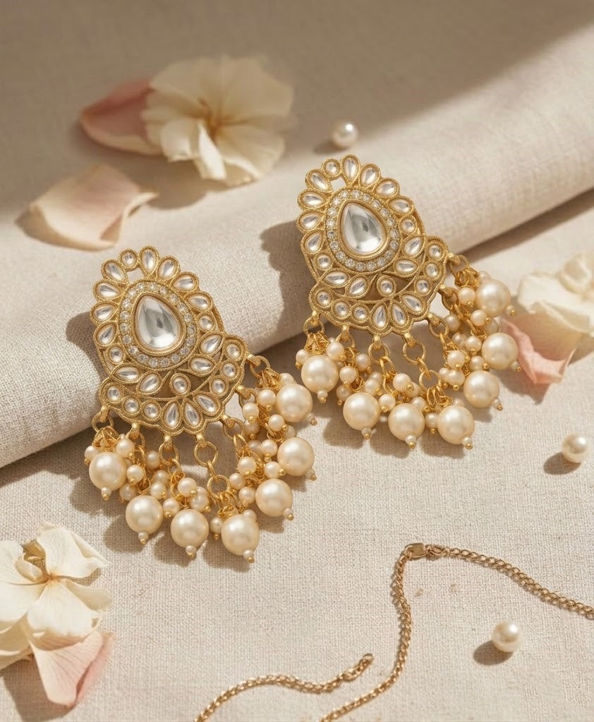 Pearl Aura Drop Earrings