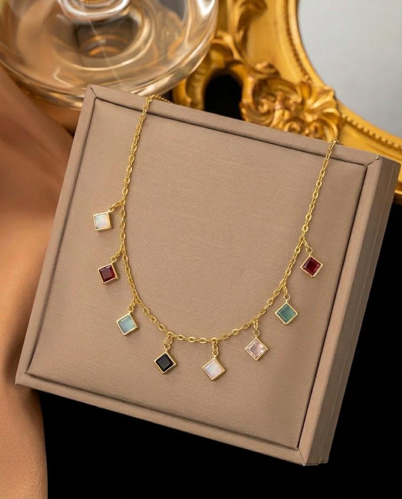 Gem Cascade Necklace