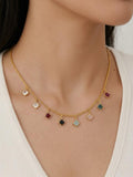 Gem Cascade Necklace