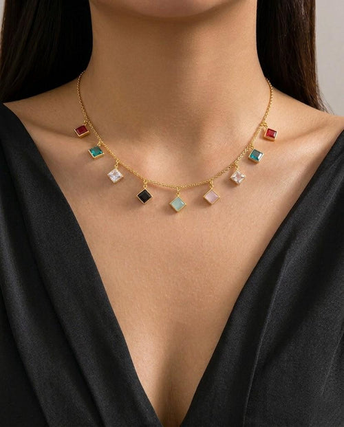 Gem Cascade Necklace
